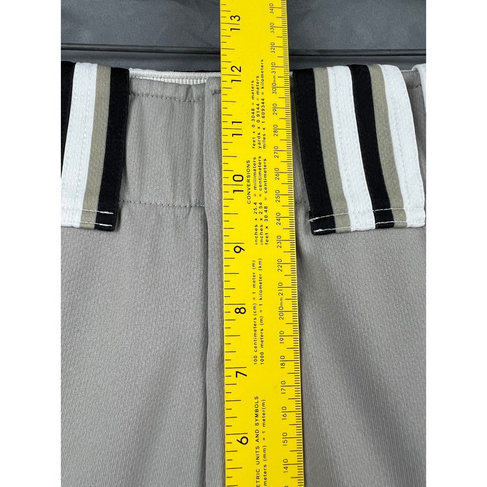 Boombah Baseball Pants Mens 28 Grey Black White Good Striped Athletic Uniform - Picture 7 of 9